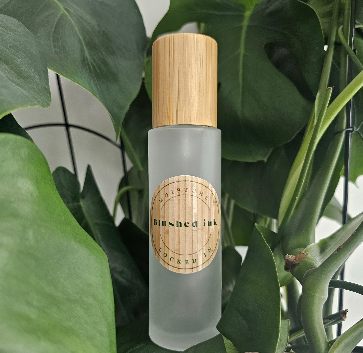 100 ml. frosted glass bamboo